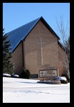 Augusta Wisconsin Grace Lutheran Church in Winter Missouri Synod