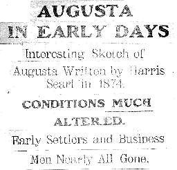 Augusta Wisconsin Eagle headline 1907
