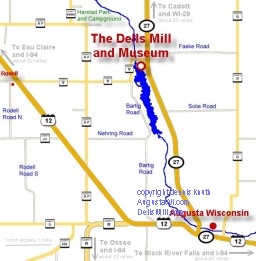 Local Augusta Map of the Dells Mill Vicinity