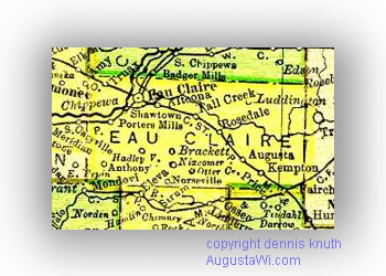 Eau Claire County Township in 1895