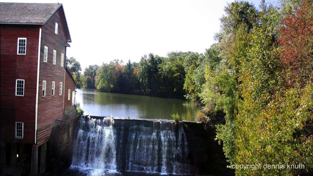 Fall Pond Dells Mill in Fall Eau Claire County Wisconsin