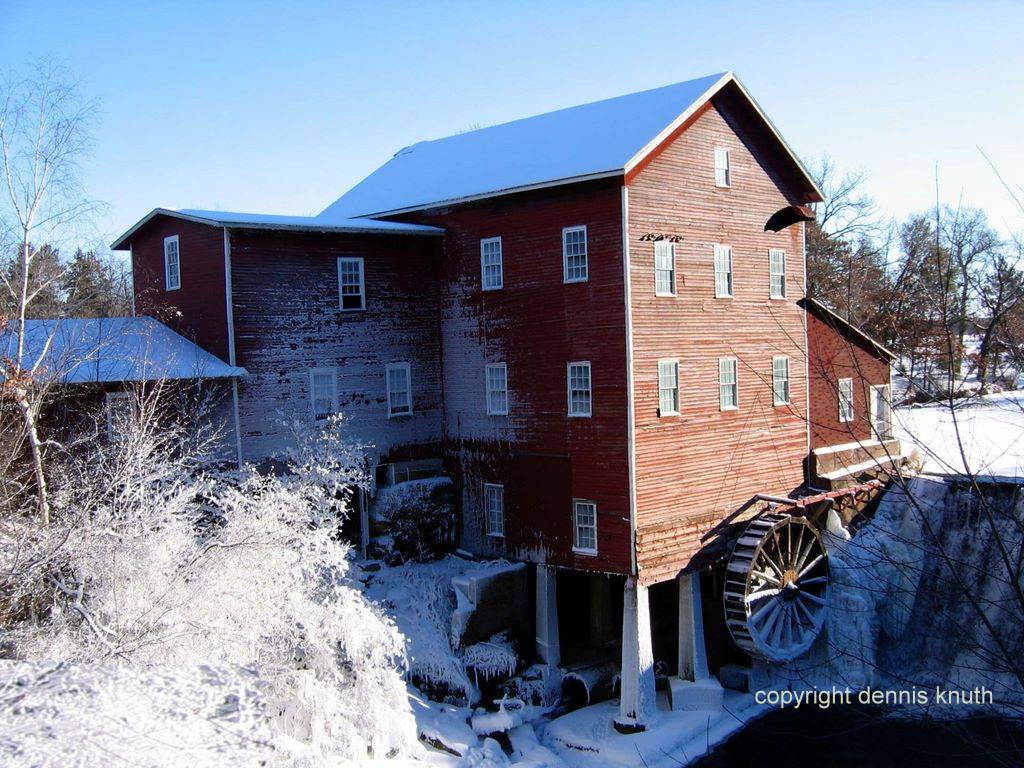 Frosty Mill The Dells Mill Frosting of the Trees