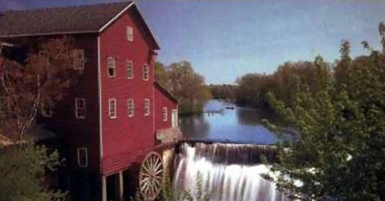 Dells Mill Post Card in Agusta Wisconsin