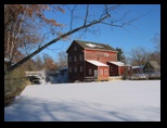 Dells Mill in Winter from the Dells Pond