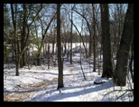 Walkway to the Dells Pond in Winte