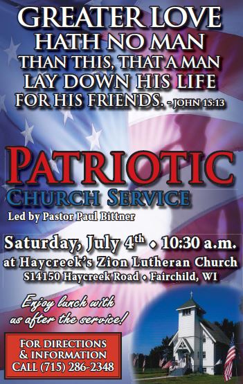 Independence Day Patriotic Church Service