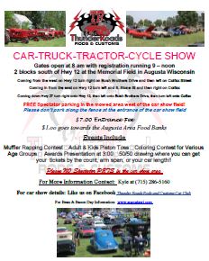 Augusta Wisconsin Car Show 2016 Printable PDF