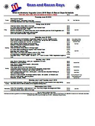 Events At Bean And Bacon Days 2019 Events