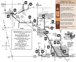 Falling Leaves Art Tour 2012 map