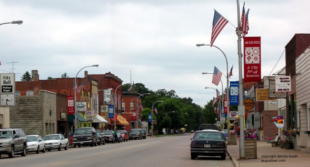 Augusta WI Main Street in Augusta Wisconsin 2004