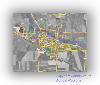 Geographic Street Map of Augusta Wisconsin