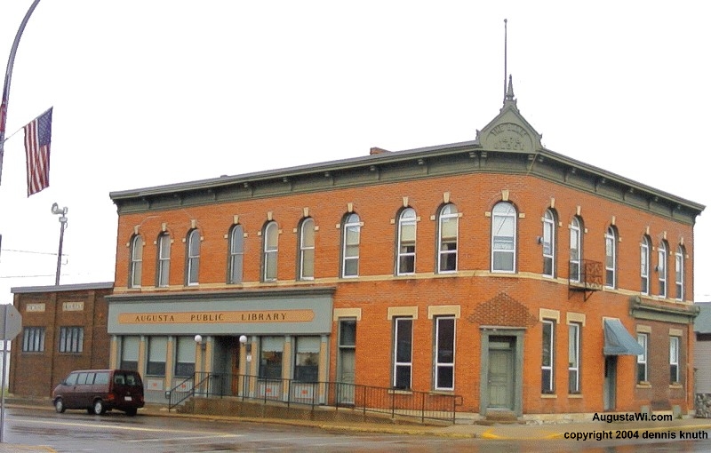 Augusta WI Memorial Library on Stone Street